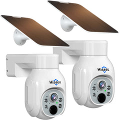 4MP Solar PTZ 360° View Wireless Battery Camera With No Monthly Fee Color Night Vision