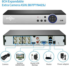 Hiseeu HD 5MP Analog/AHD/CVI/XVI 2560 TVL Wired Security Camera Outdoor for 5MP Analog Surveillance Dvr Kits, IP 66 Waterproof, Clear Night Vision up to 60ft, Remote Access - Hiseeu