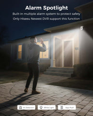 Hiseeu 5MP HD-TVI Dome PTZ Home Surveillance Cameras with 355° pan and 90° tilt,100ft IR Night Vision,IP67 Weatherproof Wired Security Camera for Indoor Outdoor Security Replacement Camera