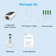 2.4GHz/5GHz WiFi 4MP Wireless Security Camera Outdoor with AI Motion Detection and SD /Cloud Storage