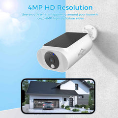 2.4GHz/5GHz WiFi 4MP Wireless Security Camera Outdoor with AI Motion Detection and SD /Cloud Storage