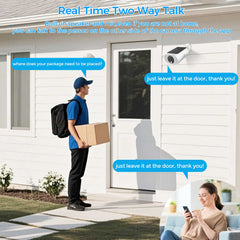 2.4GHz/5GHz WiFi 4MP Wireless Security Camera Outdoor with AI Motion Detection and SD /Cloud Storage
