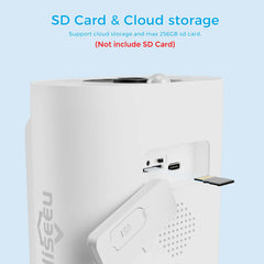 2.4GHz/5GHz WiFi 4MP Wireless Security Camera Outdoor with AI Motion Detection and SD /Cloud Storage