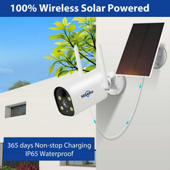 4MP Solar Battery Powered Security Camera Outdoor with IP66 Waterproof