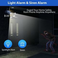 4MP Solar Battery Powered Security Camera Outdoor with IP66 Waterproof