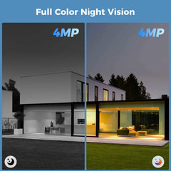 2.4G WiFi 4MP Battery Powered Outdoor Wireless Smart Solar Camera With 2-Way Audio (Black)