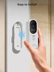 2.4G&5GHz WiFi Wireless 4MP Doorbell Security Camera Two-Way Talk Works with Alexa (No SD Slot, Paid Cloud Storage)