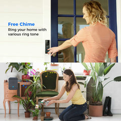 2.4Ghz WiFi 2MP Wireless Doorbell Camera with Chime and Voice Changer 100% Wire-Free Battery Powered