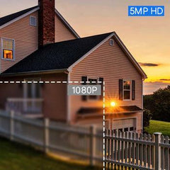 Wired 5MP PoE Bullet Security Camera IP66 Waterproof with Two-Way Audio