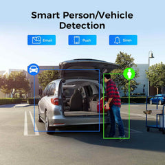 4K Ultra 8MP PoE IP Dome Camera with Two-Way Audio Human Vehicle Detection