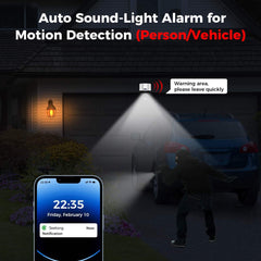 4K 5MP PoE PTZ 330° View Security Camera with Human&Vehicle Detect