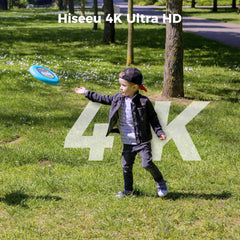 【4K+PTZ】Hiseeu 8MP PoE CCTV Security Camera System,12'' LCD Monitor with 8CH NVR,4X8MP PoE PTZ Camera with Color Night Vision IP66 Waterproof Remote Access Two-way Audio