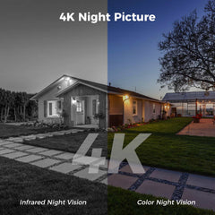 【4K+PTZ】Hiseeu 8MP PoE CCTV Security Camera System,12'' LCD Monitor with 8CH NVR,4X8MP PoE PTZ Camera with Color Night Vision IP66 Waterproof Remote Access Two-way Audio