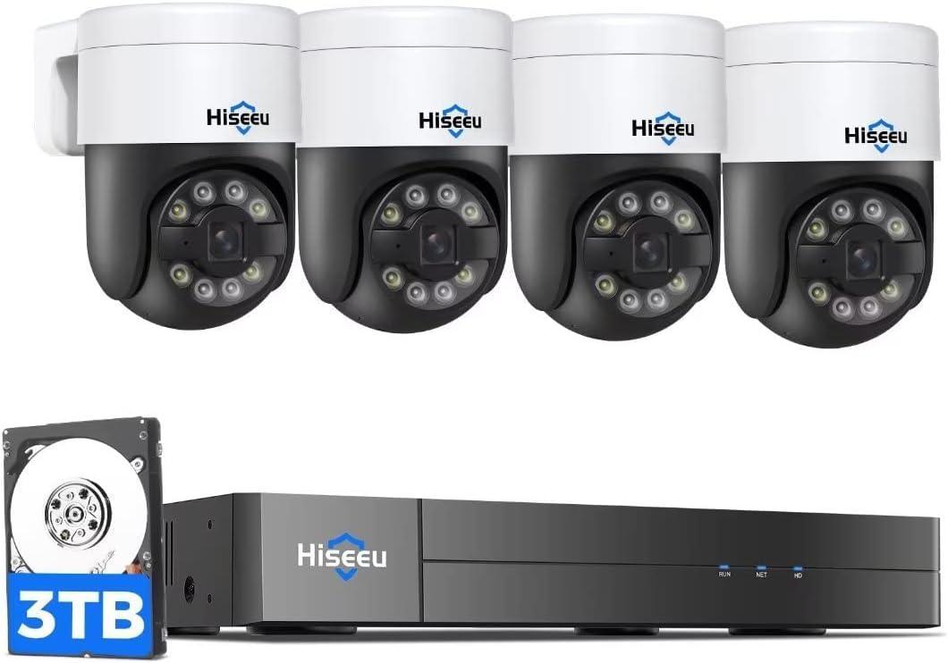 Hiseeu 4K PoE Security Camera System,CCTV Camera Security System w/5MP