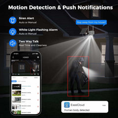 2K 4MP No WiFi PTZ 𝟯𝟲𝟬° 𝙑𝙞𝙚𝙬 4G Cellular Wireless Security Camera with 64G SD&SIM Card
