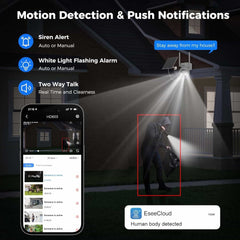 2K 4MP No WiFi PTZ 𝟯𝟲𝟬° 𝙑𝙞𝙚𝙬 4G Cellular Wireless Security Camera with 64G SD&SIM Card