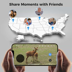 2K 4MP No WiFi PTZ 𝟯𝟲𝟬° 𝙑𝙞𝙚𝙬 4G Cellular Wireless Security Camera with 64G SD&SIM Card