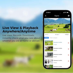 2K 4MP No WiFi PTZ 𝟯𝟲𝟬° 𝙑𝙞𝙚𝙬 4G Cellular Wireless Security Camera with 64G SD&SIM Card