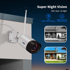 Hiseeu Wireless 5MP Security Camera Outdoor IR Night Full Color Night Vision