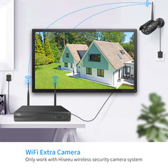 5MP Wireless Security Camera Wifi Outdoor With 2-Way Audio (Black)