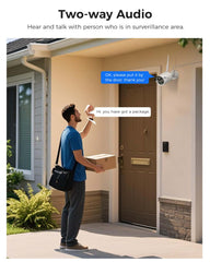 4K 8MP Wireless 2.4G/5G WiFi Security Camera with Two Way Audio