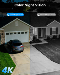 4K 8MP Wireless 2.4G/5G WiFi Security Camera with Two Way Audio