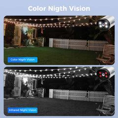 3MP Wireless Security Camera WiFi Connection with Two-Way Audio and Motion Detect