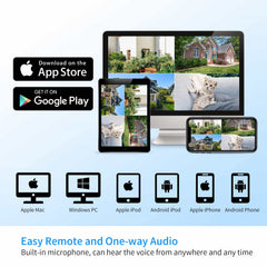 【NO Hard Drive】Hiseeu 10'' LCD Wireless WiFi NVR 10 Channels Network Video Recorder Works with Hiseeu EseeCloud 1080P/3MP/5MP Wireless Cameras