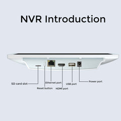 【NO HDD】Wireless 10CH Network Video Recorder, 2.4G/5G WiFi, 7/24 Hours Recording, Detect Zone, Work with Hiseeu Single Camera