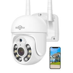 5MP PTZ 𝟯𝟲𝟬° 𝙑𝙞𝙚𝙬 Security Camera Outdoor with IP66 Waterproof Full Color Night Vision