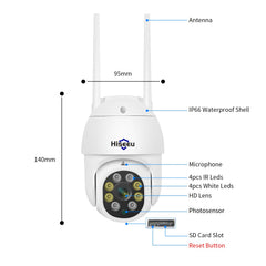 5MP PTZ 𝟯𝟲𝟬° 𝙑𝙞𝙚𝙬 WiFi Security Camera Outdoor with Auto Motion Tracking