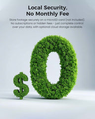 WiFi Pro 2.4&5GHz 4K 8MP Wireless Home Security Camera With Full-Color Night Vision