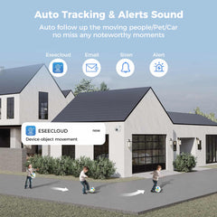 4MP PTZ 𝟯𝟲𝟬° 𝙑𝙞𝙚𝙬 10X Zoom PanSecurity Camera Outdoor with IP66 Waterproof