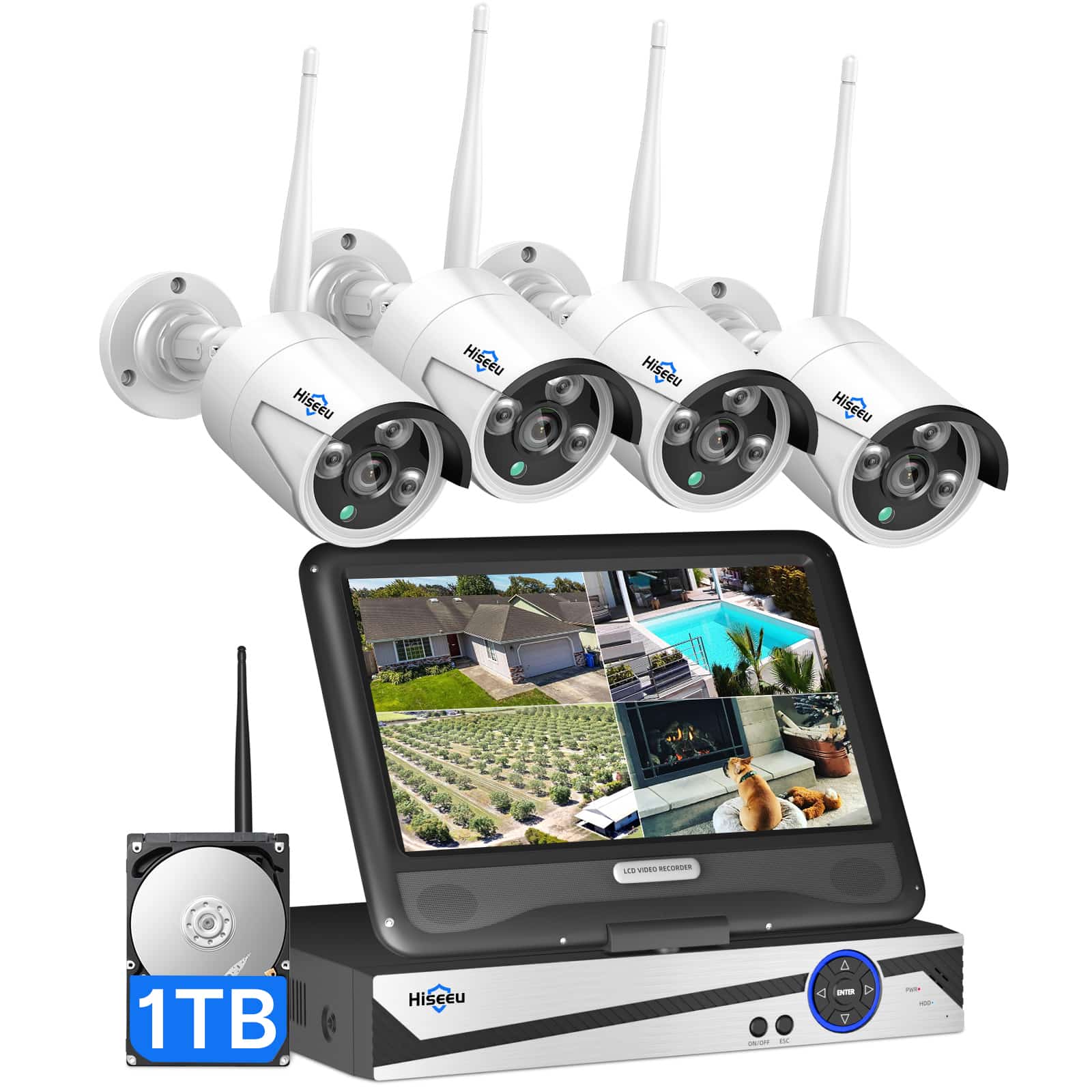 Wireless Pro, 100ft Range, Expandable 10Channels 4K 10.1