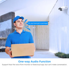 5MP Wireless Security Camera Wifi Outdoor With 2-Way Audio