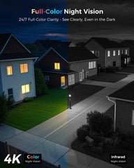 Hiseeu 8MP Wireless Security Camera, 5G/2.4G WiFi 4K Camera, Full Color Night Vision, Motion Detection, Two-Way Audio, IP66 Waterproof,Ideal for Home & Business, Work with WiFi Outdoor System