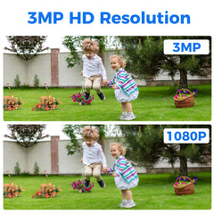 Hiseeu 2K 3MP PTZ WiFi Security Camera with Spotlight, 360°View Auto Tracking,Color Night Vision, Waterproof, 2-Way Audio,SD & Cloud Storage 5G&2.4G Wifi
