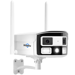 2.4/5G WiFi Pro 4MP Dual Lens Ultra Wide Angle Wireless Outdoor Camera 24/7 Recording