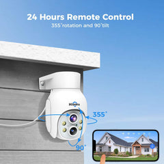 2K 3MP PTZ 𝟯𝟲𝟬° 𝙑𝙞𝙚𝙬 10X Zoom PanSecurity Camera Outdoor with IP66 Waterproof