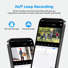 2K 3MP PTZ 𝟯𝟲𝟬° 𝙑𝙞𝙚𝙬 10X Zoom PanSecurity Camera Outdoor with IP66 Waterproof