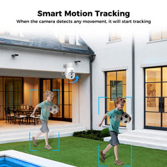 2K 3MP PTZ 𝟯𝟲𝟬° 𝙑𝙞𝙚𝙬 10X Zoom PanSecurity Camera Outdoor with IP66 Waterproof