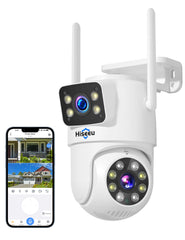 4MP Dual Lens 5G&2.4G WiFi-Pro Wireless PTZ Security Camera Outdoor