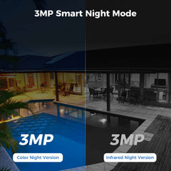 4MP Solar PTZ 360° View Wireless Battery Camera With No Monthly Fee Color Night Vision