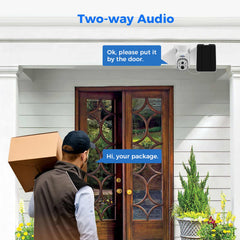 4MP Solar PTZ 360° View Wireless Battery Camera With No Monthly Fee Color Night Vision
