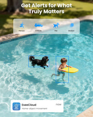 2.4G&5G WiFi Pro 4MP Dual Lens Wireless Solar 360° PTZ Camera Outdoor With Auto Tracking