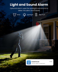 2.4G&5G WiFi Pro 4MP Dual Lens Wireless Solar 360° PTZ Camera Outdoor With Auto Tracking