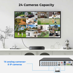 【NO Hard Drive】Hiseeu 4K DVR Security 8MP Digital Video Recorder Advanced for CCTV Security Camera, AHD/TVI/CVI/CVBS/IPC