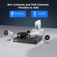 【NO Hard Drive】Hiseeu 4K DVR Security 8MP Digital Video Recorder Advanced for CCTV Security Camera, AHD/TVI/CVI/CVBS/IPC
