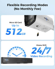 4K HD Image 8MP Wired PoE IP Bullet Camera 121°Wide View SD Card Storage IP67 Waterproof