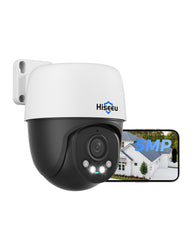 Wired 5MP PoE 360° PTZ Security Camera Indoor/Outdoor Human Auto Tracking
